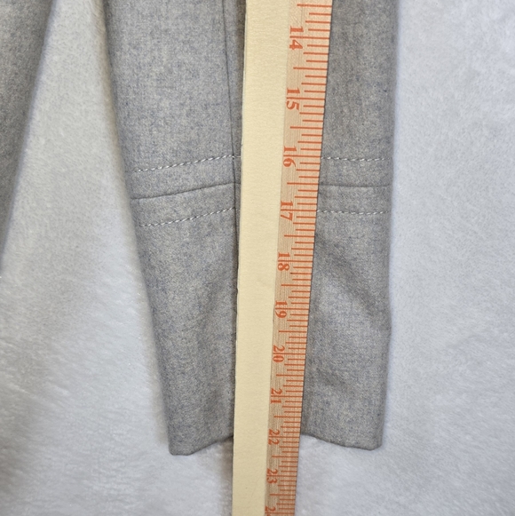 J.Crew Wool Cashmere By Nello Gori Double Breasted Peacoat Gold Buttons 0 Petite - Picture 15 of 16